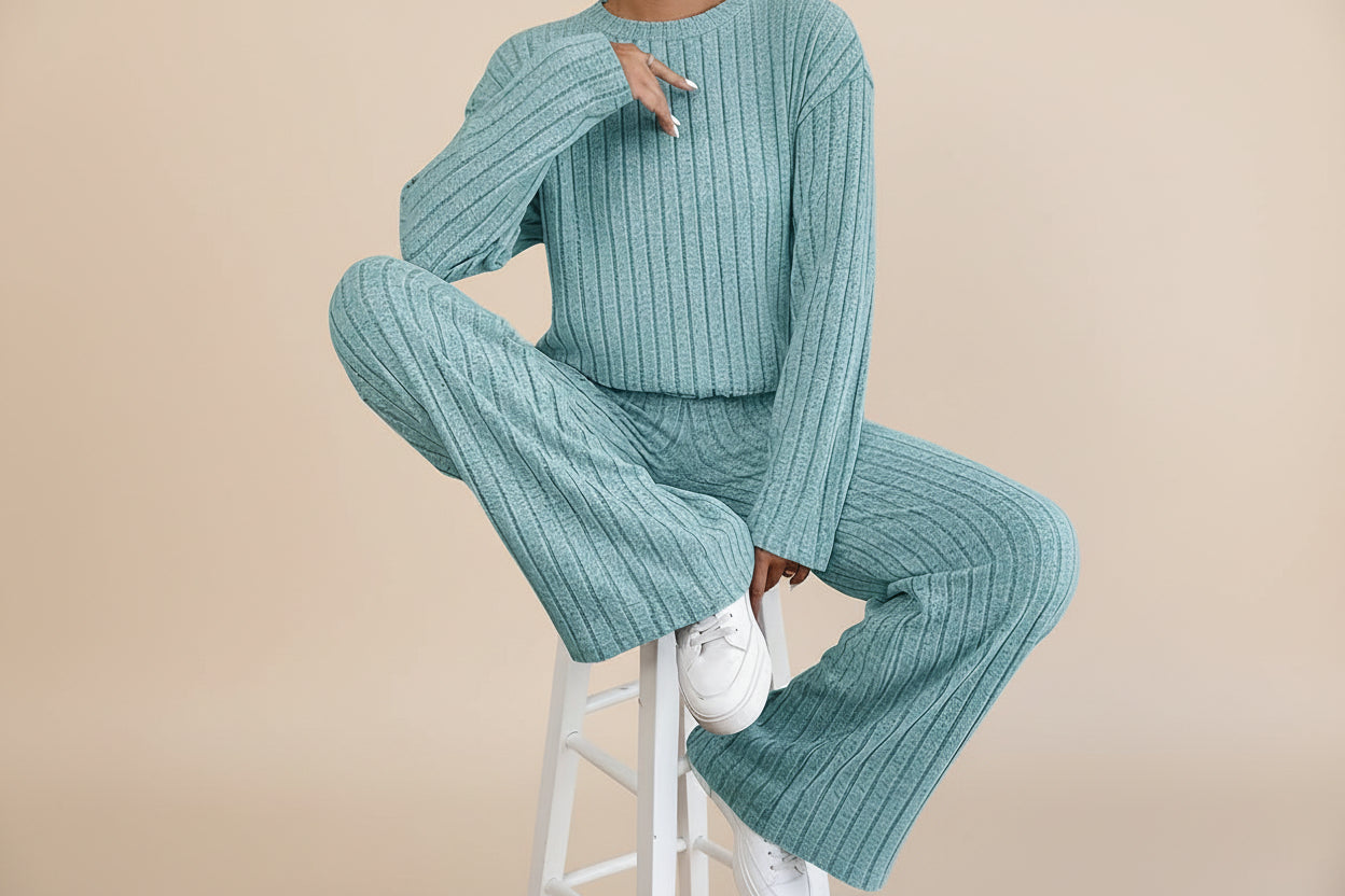 THE CALEY MOCK NECK COZY SET