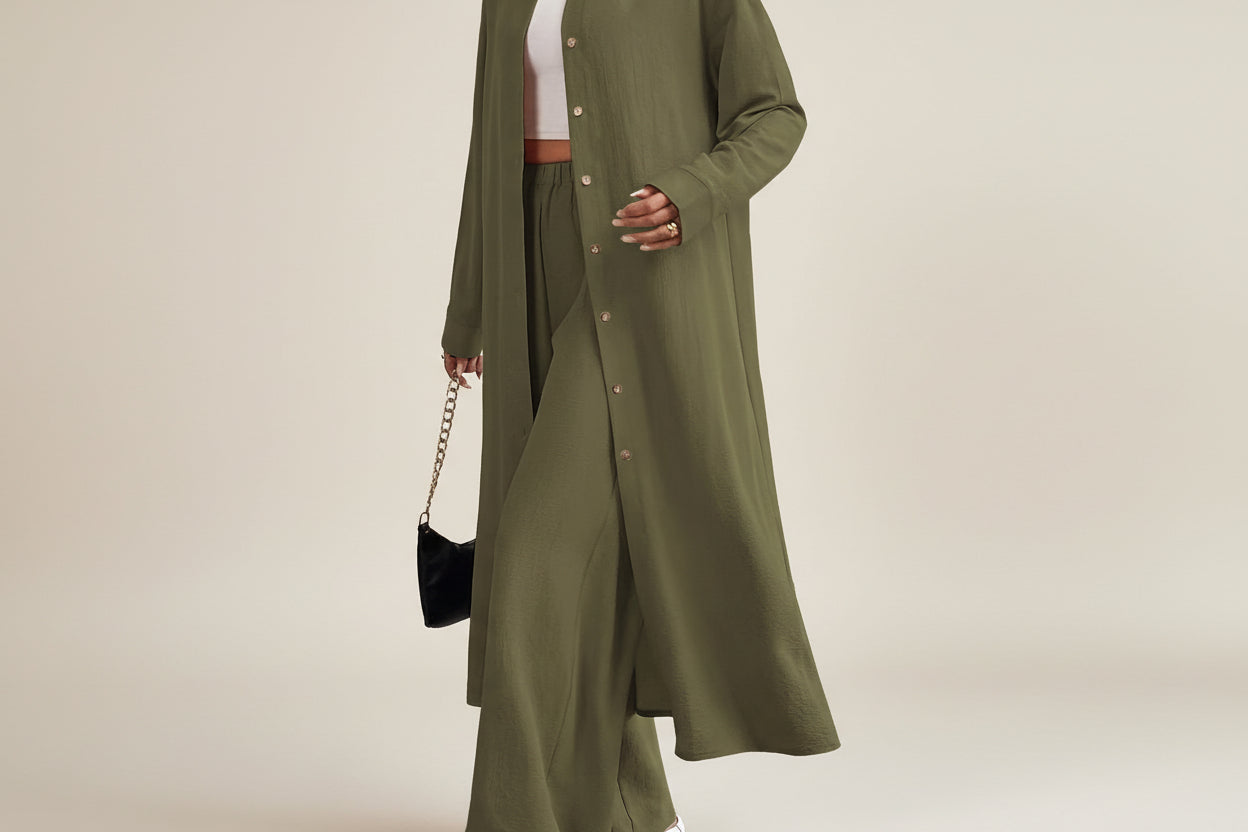 THE PIPER LONG SHIRT PANT SET