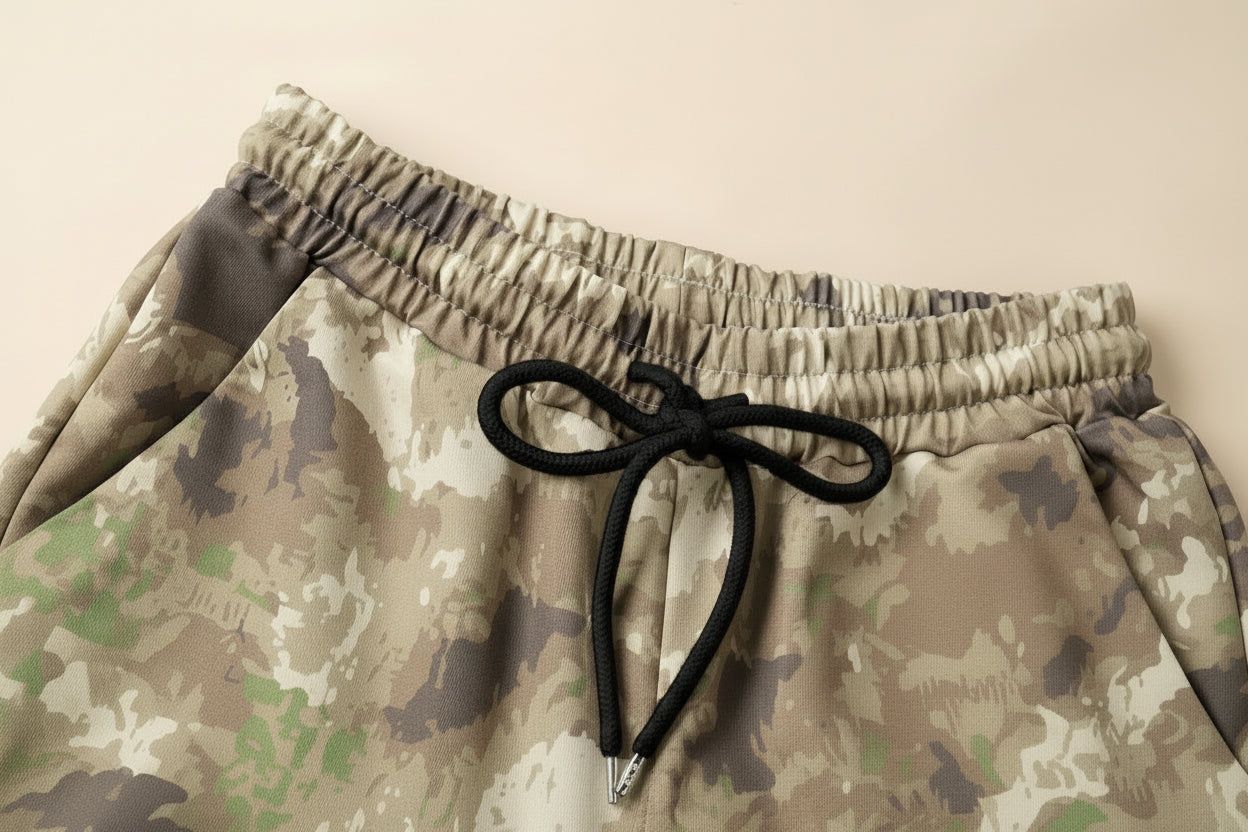 THE KELLY WIDE LEG CAMO PANT
