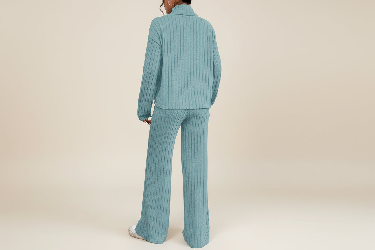 THE CALEY MOCK NECK COZY SET