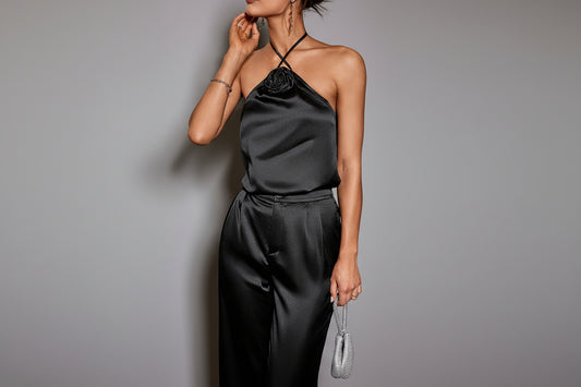 THE PAIGE HALTER WIDE LEG SET