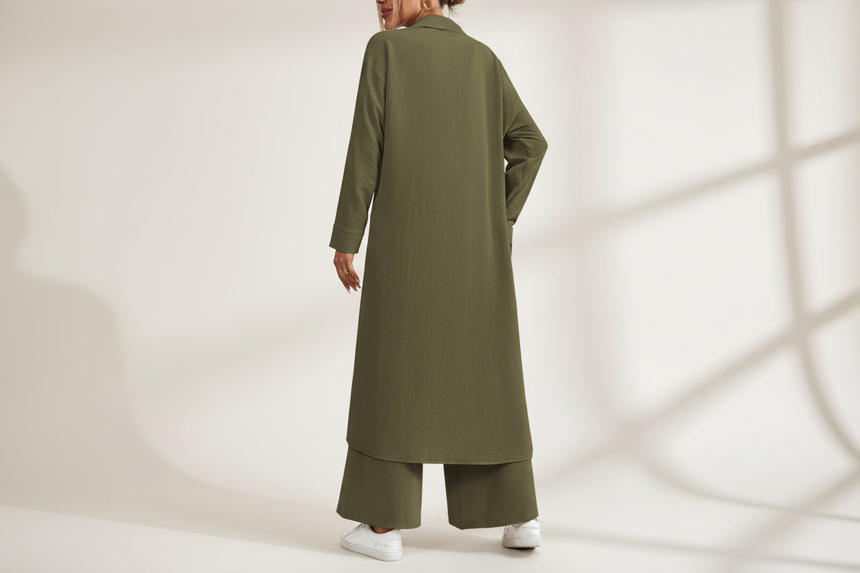 THE PIPER LONG SHIRT PANT SET