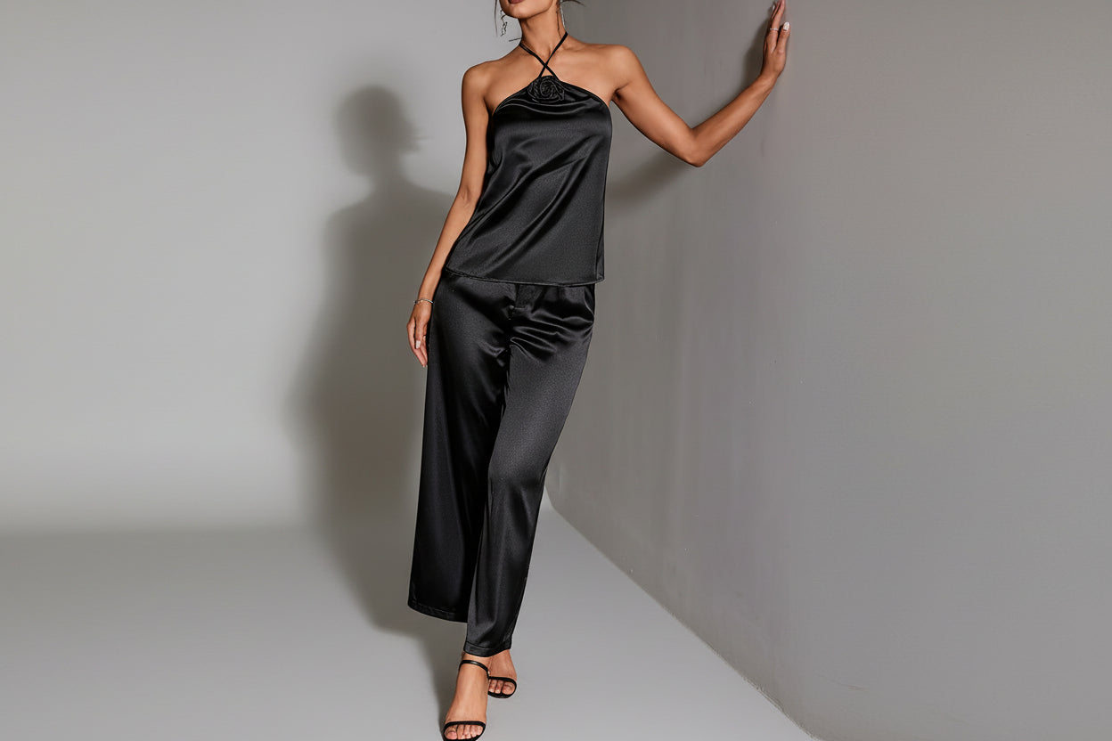 THE PAIGE HALTER WIDE LEG SET