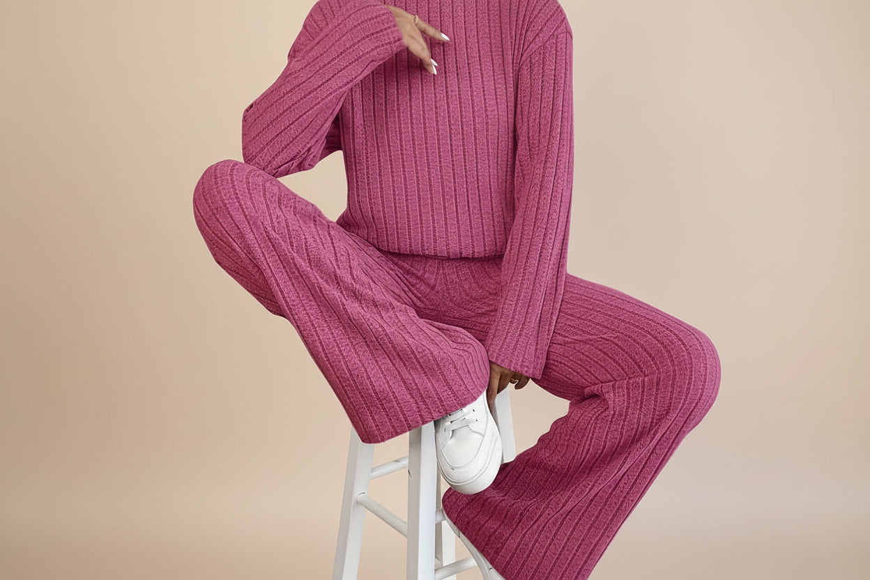 THE CALEY MOCK NECK COZY SET