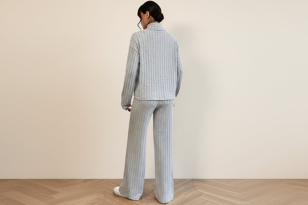 THE CALEY MOCK NECK COZY SET