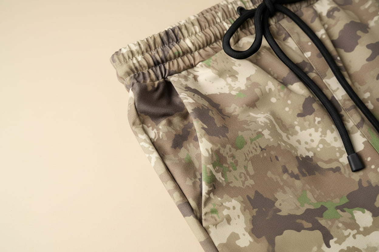THE KELLY WIDE LEG CAMO PANT