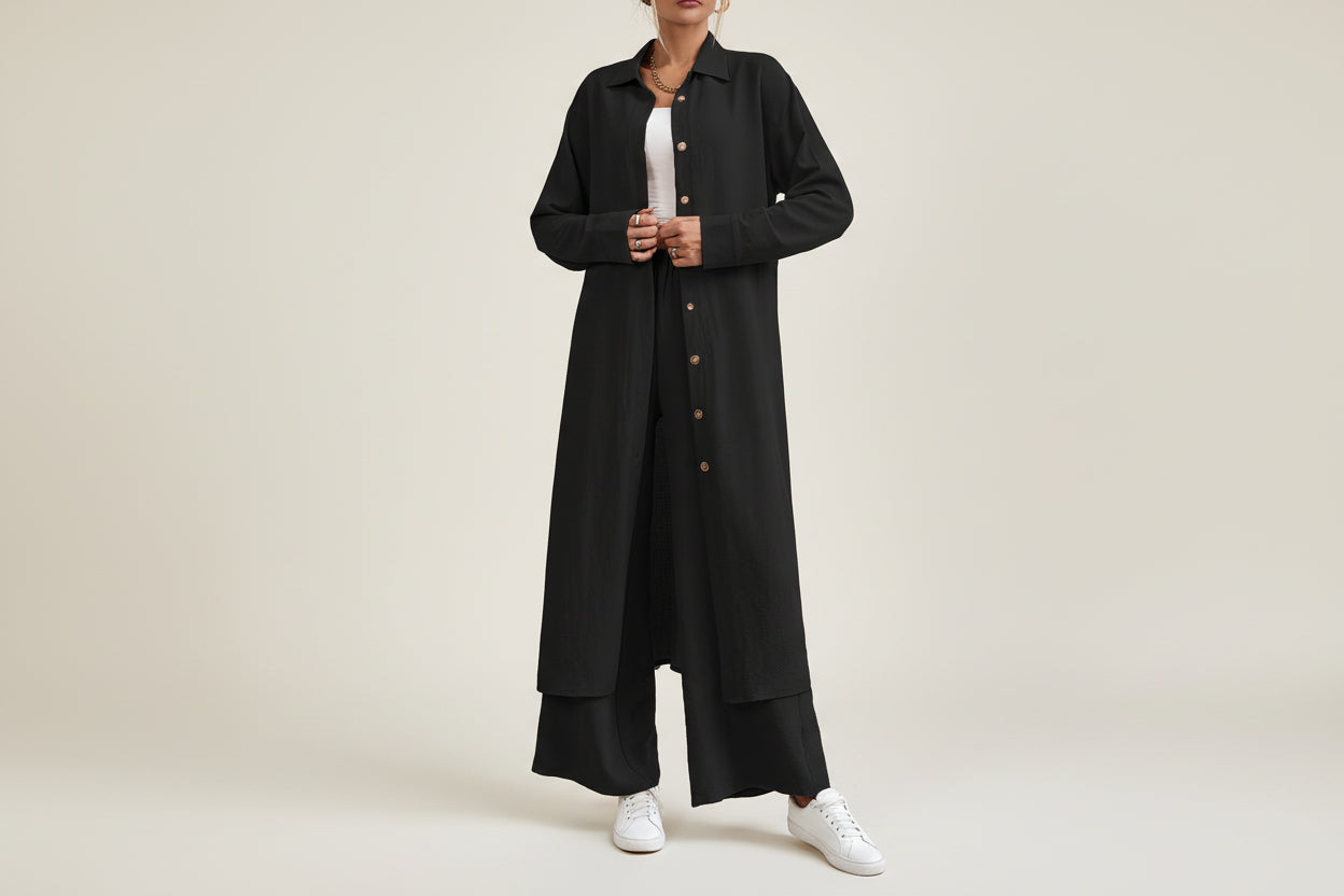 THE PIPER LONG SHIRT PANT SET