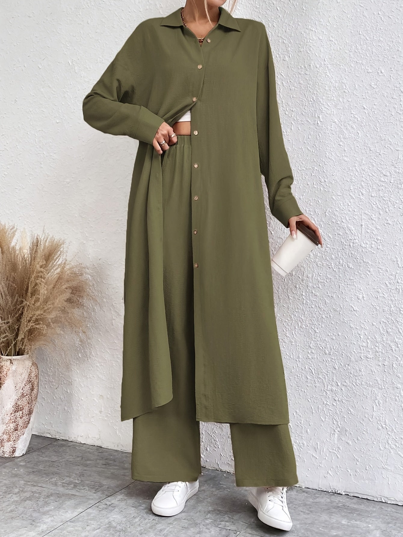 THE PIPER LONG SHIRT PANT SET