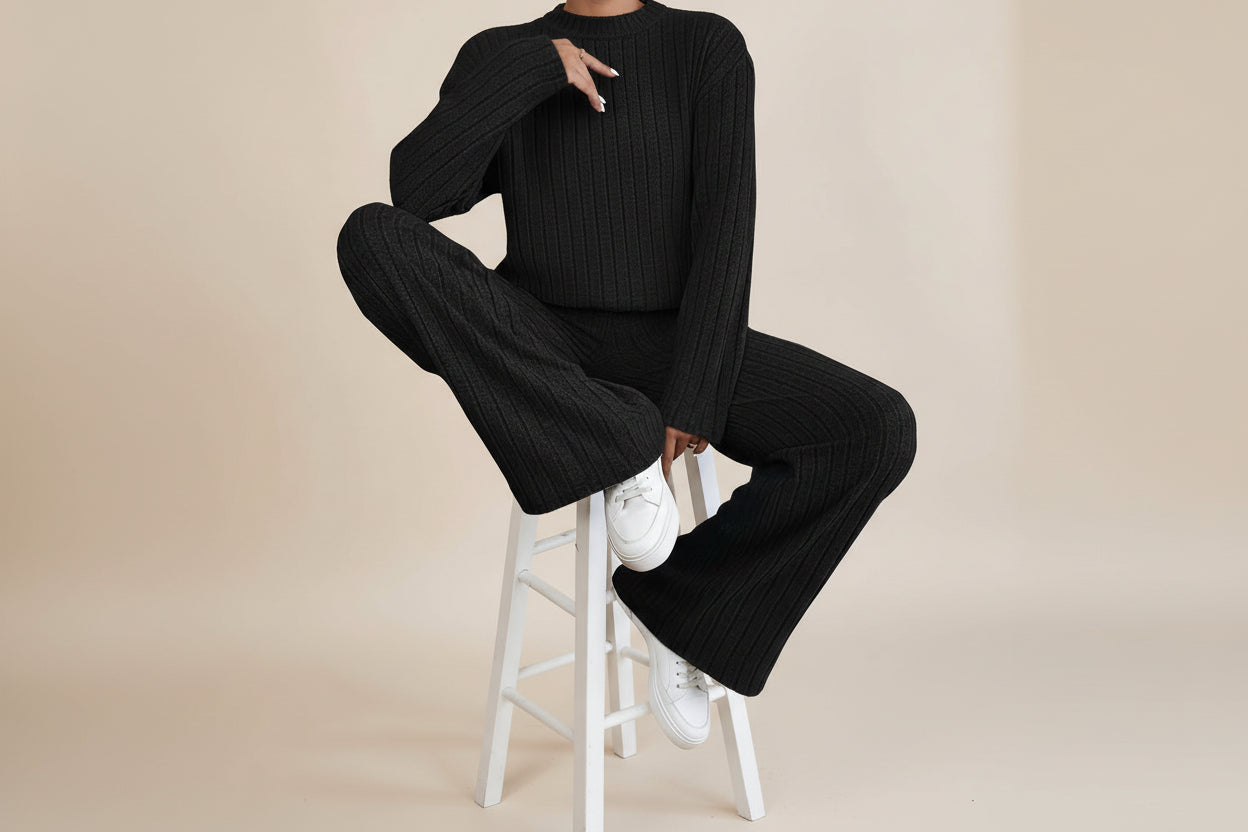 THE CALEY MOCK NECK COZY SET